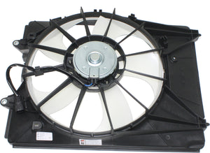 MDX 14-20/RIDGELINE 17-23 A/C CONDENSER FAN ASSEMBLY LH, Single Fan