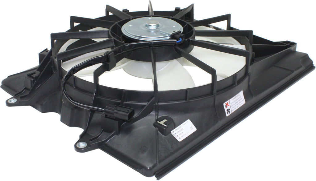 MDX 14-20/RIDGELINE 17-23 A/C CONDENSER FAN ASSEMBLY LH, Single Fan