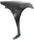 TSX 09-14 FRONT FENDER RH, Primed, Steel - CAPA