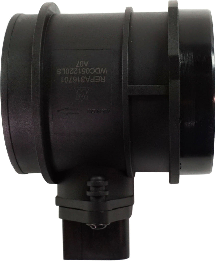 A6/S4 00-00 MASS AIR FLOW SENSOR, With housing, 5-Prong Blade Male Terminal; 1 Female Connector