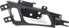 TL 04-08 FRONT INTERIOR DOOR HANDLE RH, Satin Chrome Lever + Black Housing, w/o Power Switch