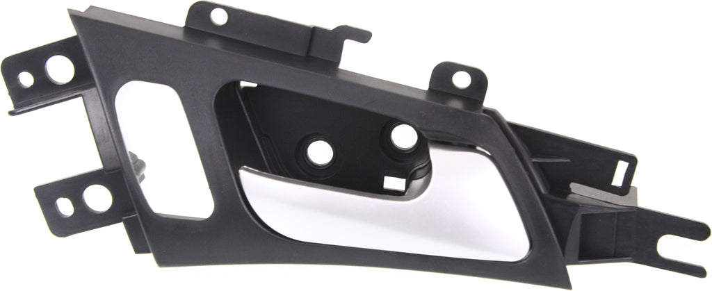 TL 04-08 FRONT INTERIOR DOOR HANDLE RH, Satin Chrome Lever + Black Housing, w/o Power Switch