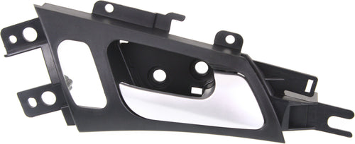 TL 04-08 FRONT INTERIOR DOOR HANDLE RH, Satin Chrome Lever + Black Housing, w/o Power Switch