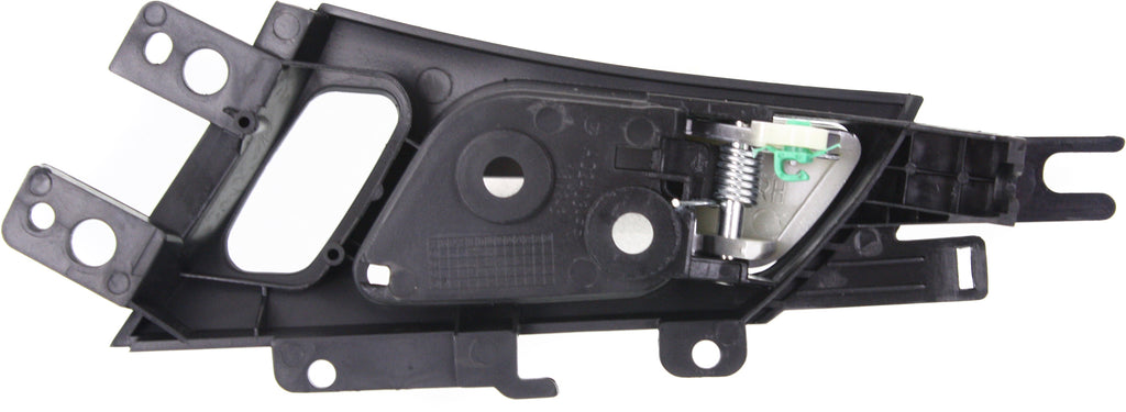 TL 04-08 FRONT INTERIOR DOOR HANDLE RH, Satin Chrome Lever + Black Housing, w/o Power Switch