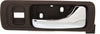 ACURA RL 96-04 FRONT INTERIOR DOOR HANDLE RH, Chrome Lever+Dark Brown Housing (Taupe), Plastic+Small Metal