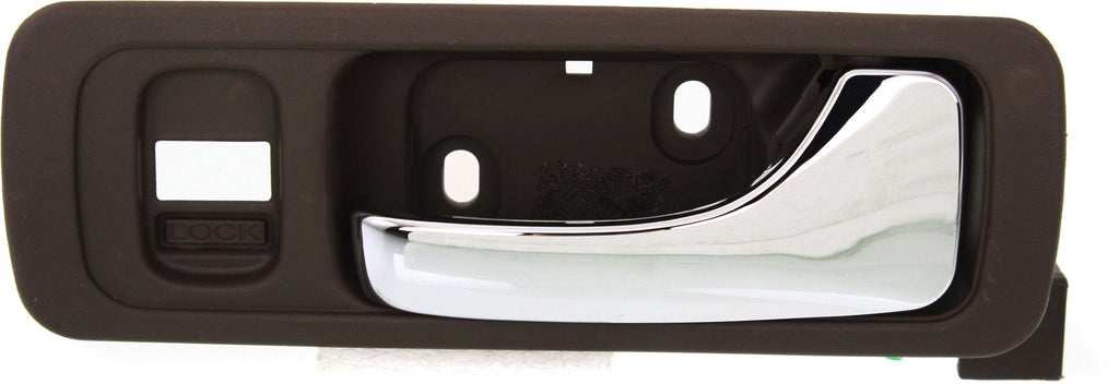 ACURA RL 96-04 FRONT INTERIOR DOOR HANDLE RH, Chrome Lever+Dark Brown Housing (Taupe), Plastic+Small Metal