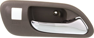 TL 99-03/MDX 01-06 FRONT INTERIOR DOOR HANDLE RH, Chr Lever+Beige Housing (Saddle), Plastic
