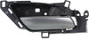 MDX 10-13 FRONT INTERIOR DOOR HANDLE RH, Satin Chrome Lever + Black Housing, Plastic + Metal (=REAR)