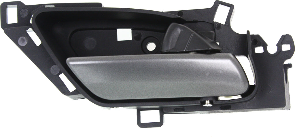 MDX 10-13 FRONT INTERIOR DOOR HANDLE RH, Satin Chrome Lever + Black Housing, Plastic + Metal (=REAR)