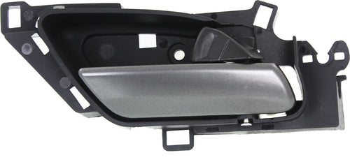MDX 10-13 FRONT INTERIOR DOOR HANDLE RH, Satin Chrome Lever + Black Housing, Plastic + Metal (=REAR)