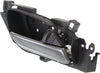 MDX 10-13 FRONT INTERIOR DOOR HANDLE RH, Satin Chrome Lever + Black Housing, Plastic + Metal (=REAR)