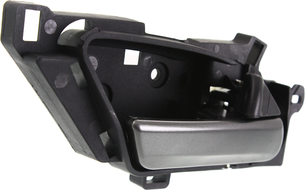 MDX 10-13 FRONT INTERIOR DOOR HANDLE RH, Satin Chrome Lever + Black Housing, Plastic + Metal (=REAR)