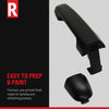 RSX 02-06 FRONT EXTERIOR DOOR HANDLE RH, Primed Black, w/ Keyhole, Plastic