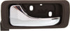 ACURA RL 96-04 REAR INTERIOR DOOR HANDLE LH, Chrome Lever+Dark Brown Housing (Taupe), Plastic+Small Metal