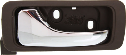 ACURA RL 96-04 REAR INTERIOR DOOR HANDLE LH, Chrome Lever+Dark Brown Housing (Taupe), Plastic+Small Metal