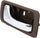 ACURA RL 96-04 REAR INTERIOR DOOR HANDLE LH, Chrome Lever+Dark Brown Housing (Taupe), Plastic+Small Metal