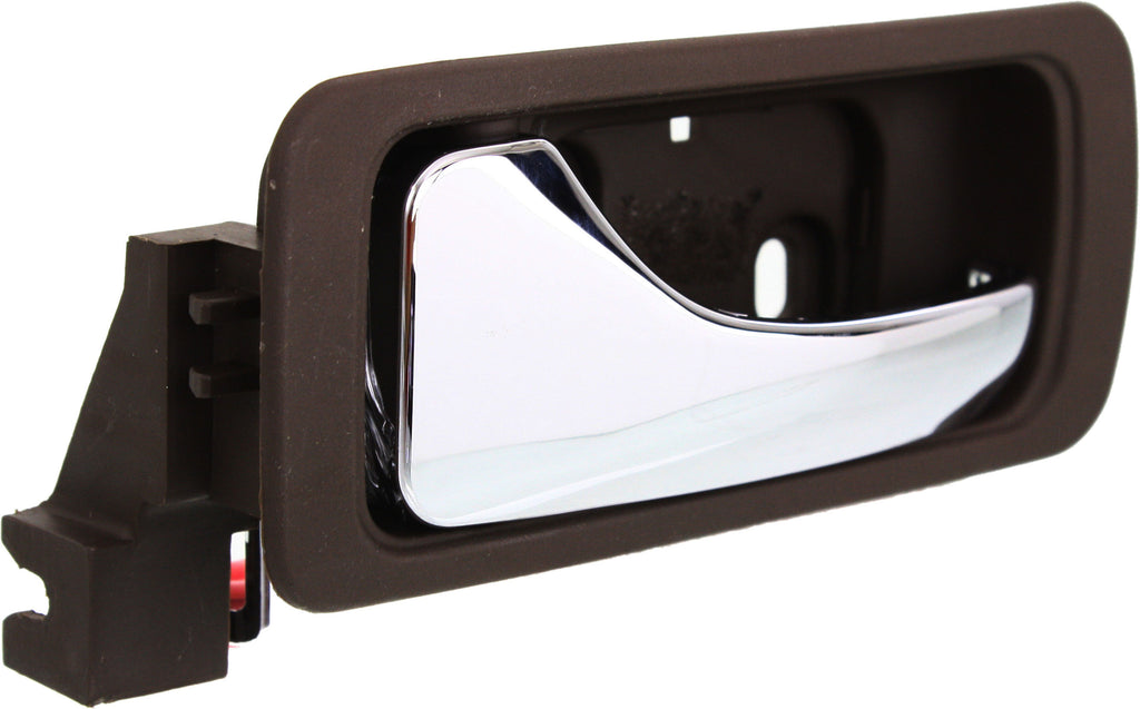 ACURA RL 96-04 REAR INTERIOR DOOR HANDLE LH, Chrome Lever+Dark Brown Housing (Taupe), Plastic+Small Metal