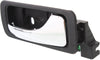 ACURA RL 96-04 REAR INTERIOR DOOR HANDLE RH, Chrome Lever + Black Housing, Plastic + Small Metal