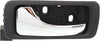 ACURA RL 96-04 REAR INTERIOR DOOR HANDLE LH, Chrome Lever + Black Housing, Plastic + Small Metal