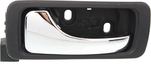 ACURA RL 96-04 REAR INTERIOR DOOR HANDLE LH, Chrome Lever + Black Housing, Plastic + Small Metal