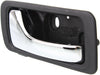 ACURA RL 96-04 REAR INTERIOR DOOR HANDLE LH, Chrome Lever + Black Housing, Plastic + Small Metal