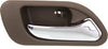 TL 99-03/MDX 01-06 REAR INTERIOR DOOR HANDLE RH, Chrome Lever + Brown Housing, Plastic