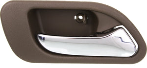 TL 99-03/MDX 01-06 REAR INTERIOR DOOR HANDLE RH, Chrome Lever + Brown Housing, Plastic