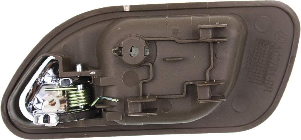 TL 99-03/MDX 01-06 REAR INTERIOR DOOR HANDLE RH, Chrome Lever + Brown Housing, Plastic