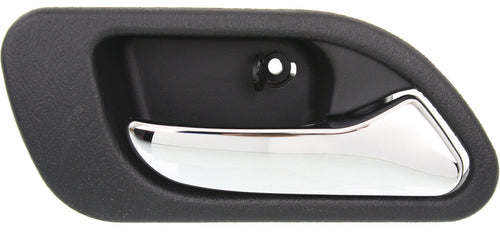 TL 99-03/MDX 01-06 REAR INTERIOR DOOR HANDLE RH, Chrome Lever + Black Housing, Plastic