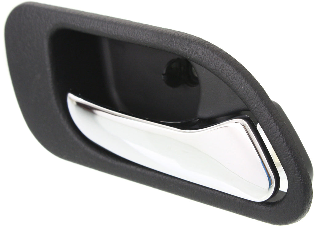 TL 99-03/MDX 01-06 REAR INTERIOR DOOR HANDLE RH, Chrome Lever + Black Housing, Plastic