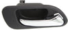 TL 99-03/MDX 01-06 REAR INTERIOR DOOR HANDLE RH, Chrome Lever + Black Housing, Plastic