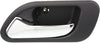TL 99-03/MDX 01-06 REAR INTERIOR DOOR HANDLE LH, Chrome Lever + Black Housing, Plastic