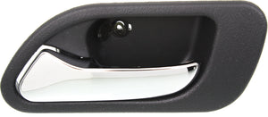 TL 99-03/MDX 01-06 REAR INTERIOR DOOR HANDLE LH, Chrome Lever + Black Housing, Plastic