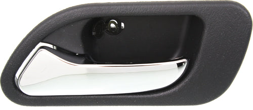 TL 99-03/MDX 01-06 REAR INTERIOR DOOR HANDLE LH, Chrome Lever + Black Housing, Plastic