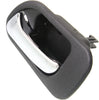 TL 99-03/MDX 01-06 REAR INTERIOR DOOR HANDLE LH, Chrome Lever + Black Housing, Plastic