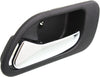 TL 99-03/MDX 01-06 REAR INTERIOR DOOR HANDLE LH, Chrome Lever + Black Housing, Plastic