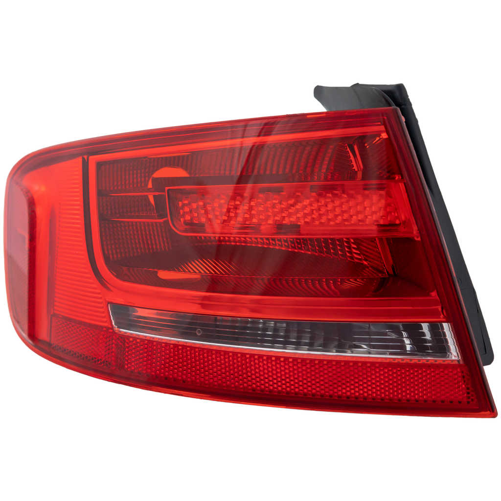 A4 09-12/S4 10-12 TAIL LAMP LH, Outer, Lens and Housing, Halogen/Bulb Type, Sedan