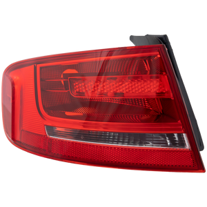 A4 09-12/S4 10-12 TAIL LAMP LH, Outer, Lens and Housing, Halogen/Bulb Type, Sedan