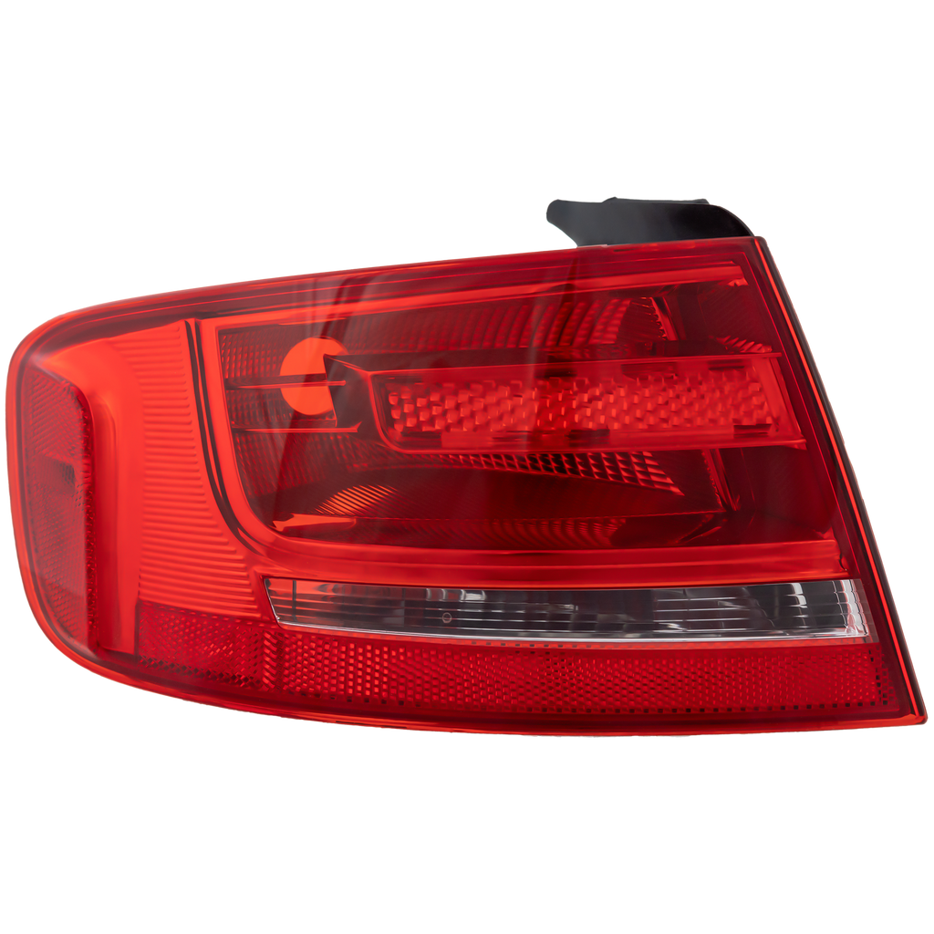 A4 09-12/S4 10-12 TAIL LAMP LH, Outer, Lens and Housing, Halogen/Bulb Type, Sedan