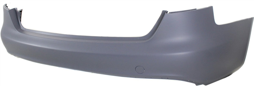 Rear Bumper Cover Primed For 2009-2012 Audi A4/S4 Without Parking Aid Snsr Holes With S-Line Pkg Sedan Replacement REPA760109P