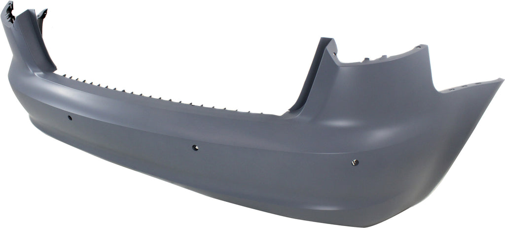 A3 09-13 REAR BUMPER COVER, Primed, w/ Parking Aid Snsr Holes