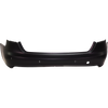A4 09-12 REAR BUMPER COVER, Primed, w/o S-Line Pkg, w/ Parking Aid Snsr Holes, Sedan