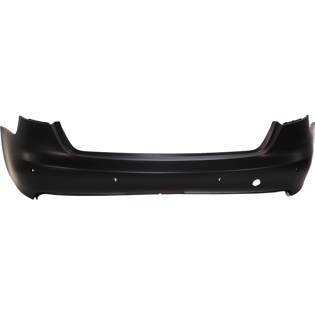 A4 09-12 REAR BUMPER COVER, Primed, w/o S-Line Pkg, w/ Parking Aid Snsr Holes, Sedan