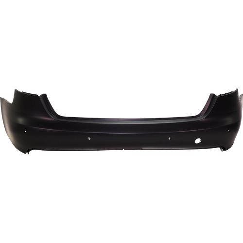 A4 09-12 REAR BUMPER COVER, Primed, w/o S-Line Pkg, w/ Parking Aid Snsr Holes, Sedan