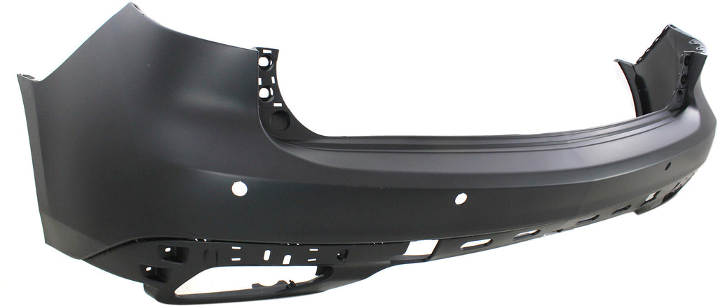 Rear Bumper Cover Primed For 2014-2016 Acura MDX With Parking Aid Sensor Holes And Lane Keep Assist Replacement REPA760118P