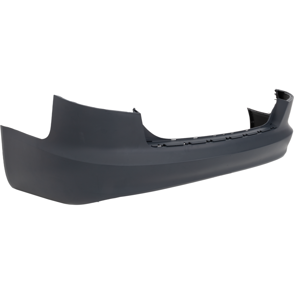 A6 09-11 REAR BUMPER COVER, Primed, w/o Parking Aid Snsr Holes, Sedan