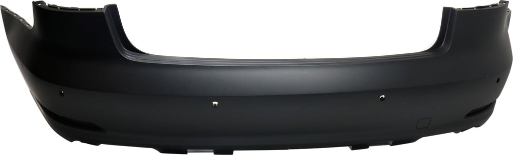 A3 15-16 REAR BUMPER COVER, Primed, w/ Parking Aid Sensor Holes, w/o Parallel Park Assist Sensor Holes