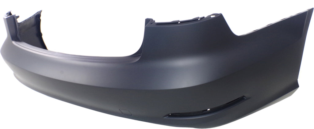 Rear Bumper Cover Primed For 2015-2016 Audi A3 Without Parking Aid Sensor Holes CAPA Replacement REPA760135PQ