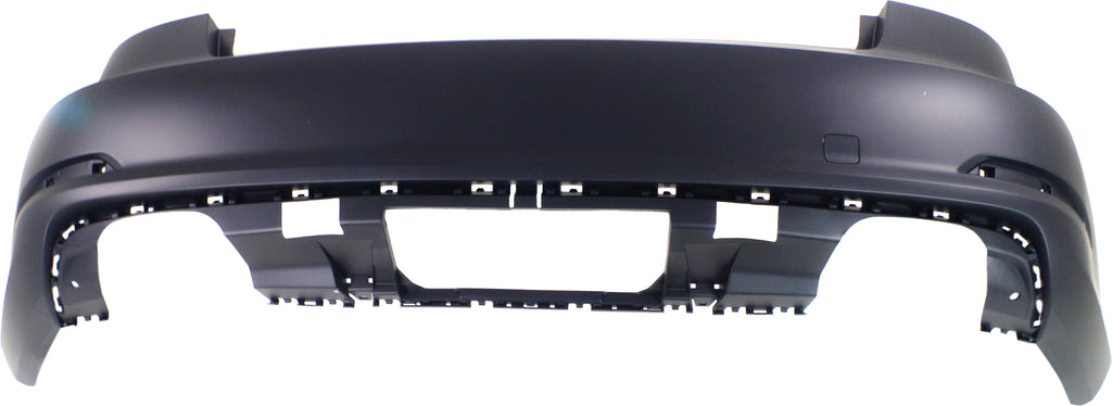 Rear Bumper Cover Primed For 2015-2016 Audi A3 Without Parking Aid Sensor Holes CAPA Replacement REPA760135PQ