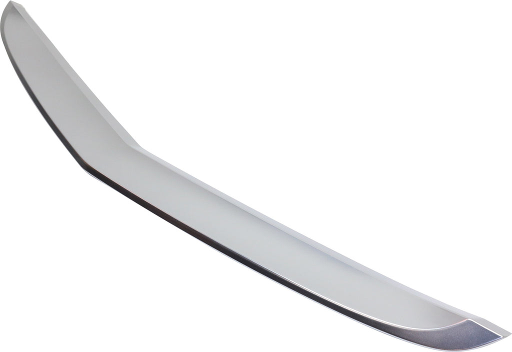 TL 12-14 REAR BUMPER MOLDING, Upper, Center Garnish, Satin Nickel